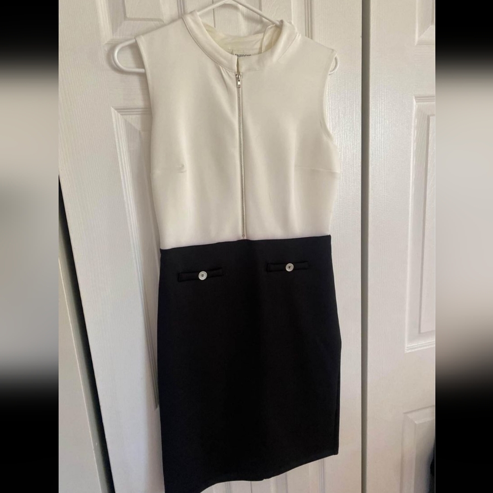 White and Black Dress